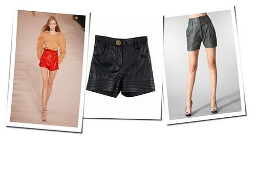 The Trend Extends: Spring 2009 Leather Shorts