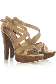 Miu Miu Cross-over Platform Sandals $595 @ Net-a-Porter Miu Miu Cross-over Platform Sandals $595 @ Net-a-Porter
