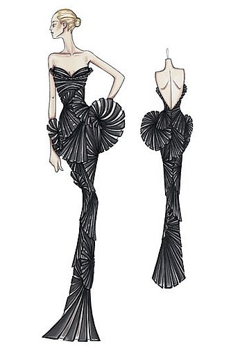 Spring 2009 Atelier Versace: Red Carpet Ruffles and Whorls Spring 2009 Atelier Versace: Red Carpet Ruffles and Whorls