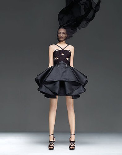 Spring 2009 Atelier Versace: Red Carpet Ruffles and Whorls Spring 2009 Atelier Versace: Red Carpet Ruffles and Whorls
