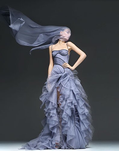 Spring 2009 Atelier Versace: Red Carpet Ruffles and Whorls Spring 2009 Atelier Versace: Red Carpet Ruffles and Whorls