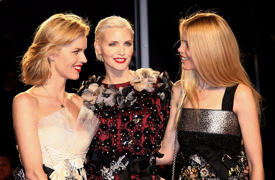 Eva Herzigova, Nadja Auermann, Claudia Schiffer Eva Herzigova, Nadja Auermann, Claudia Schiffer