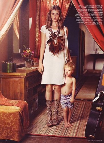 Angela Lindvall Opens Her Home to British Vogue