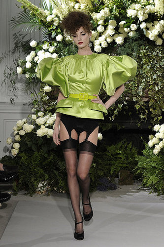 John Galliano Shows a Little Garter for Fall 2009 Christian Dior Couture John Galliano Shows a Little Garter for Fall 2009 Christian Dior Couture