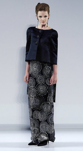 Karl Lagerfeld's Fall 2009 Chanel Couture: All High/Low Skirts and Perfume Bottles Karl Lagerfeld's Fall 2009 Chanel Couture: All High/Low Skirts and Perfume Bottles