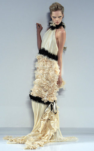 Karl Lagerfeld's Fall 2009 Chanel Couture: All High/Low Skirts and Perfume Bottles Karl Lagerfeld's Fall 2009 Chanel Couture: All High/Low Skirts and Perfume Bottles