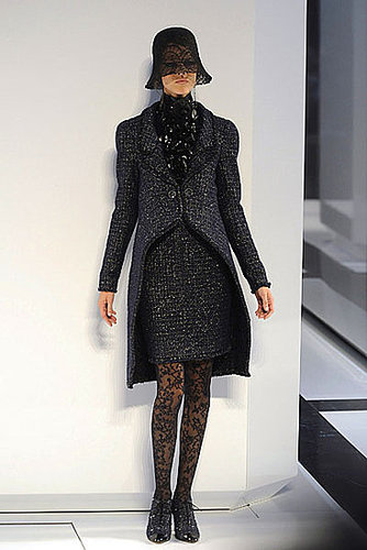 Karl Lagerfeld's Fall 2009 Chanel Couture: All High/Low Skirts and Perfume Bottles Karl Lagerfeld's Fall 2009 Chanel Couture: All High/Low Skirts and Perfume Bottles