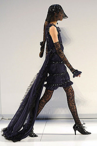 Karl Lagerfeld's Fall 2009 Chanel Couture: All High/Low Skirts and Perfume Bottles Karl Lagerfeld's Fall 2009 Chanel Couture: All High/Low Skirts and Perfume Bottles