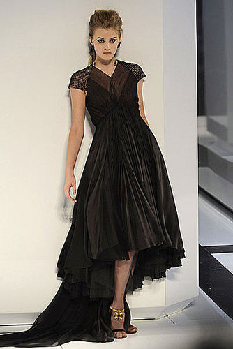 Karl Lagerfeld's Fall 2009 Chanel Couture: All High/Low Skirts and Perfume Bottles Karl Lagerfeld's Fall 2009 Chanel Couture: All High/Low Skirts and Perfume Bottles