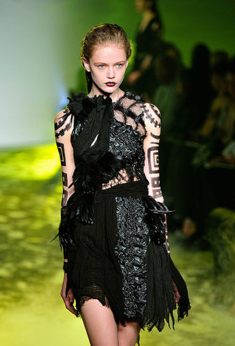 Rodarte, Inspired by Death Valley and Vultures, Go Goth Tribal Warrior for Spring 2010 Rodarte, Inspired by Death Valley and Vultures, Go Goth Tribal Warrior for Spring 2010