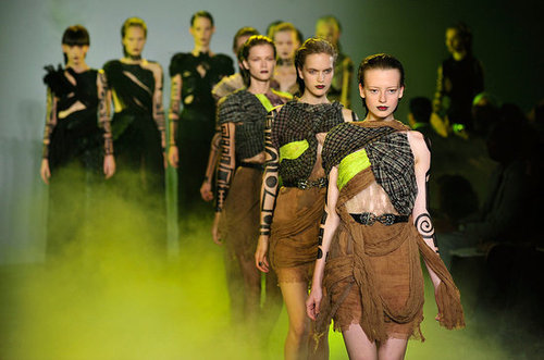Rodarte, Inspired by Death Valley and Vultures, Go Goth Tribal Warrior for Spring 2010 Rodarte, Inspired by Death Valley and Vultures, Go Goth Tribal Warrior for Spring 2010