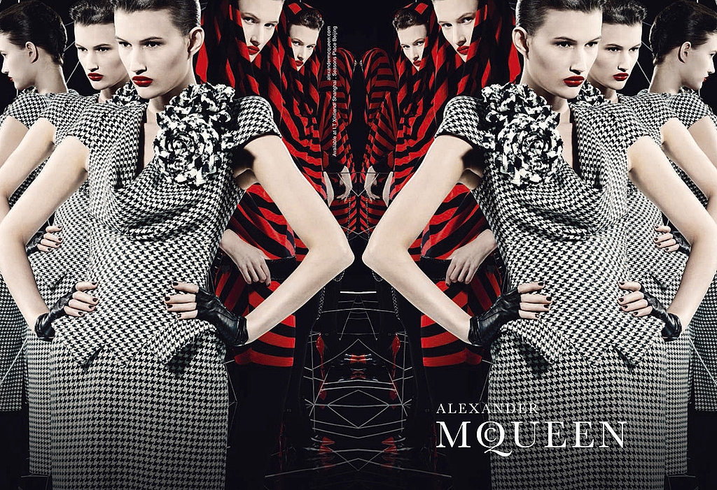 Alexander McQueen Teases Spring 2010 Collection as Fall 2009 Campaign Pops Up Alexander McQueen Teases Spring 2010 Collection as Fall 2009 Campaign Pops Up