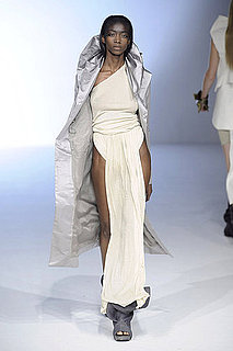 Rick Owens Sticks to Black, White, Gray, and Nude, But Brings Back Models of Color for Spring 2010