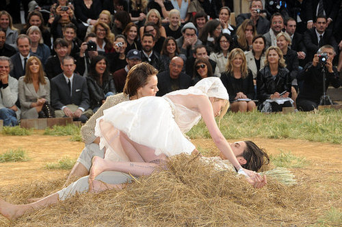 Chanel Goes Farm Girl, Takes a Roll in Hay for Spring 2010 Chanel Goes Farm Girl, Takes a Roll in Hay for Spring 2010
