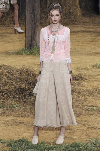 Chanel Goes Farm Girl, Takes a Roll in Hay for Spring 2010 Chanel Goes Farm Girl, Takes a Roll in Hay for Spring 2010
