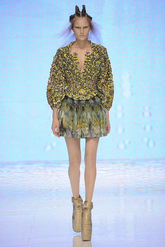 Alexander McQueen Shows Holographic Alien Beauties for Spring 2010 Alexander McQueen Shows Holographic Alien Beauties for Spring 2010