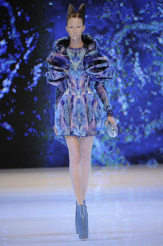Alexander McQueen Shows Holographic Alien Beauties for Spring 2010 Alexander McQueen Shows Holographic Alien Beauties for Spring 2010