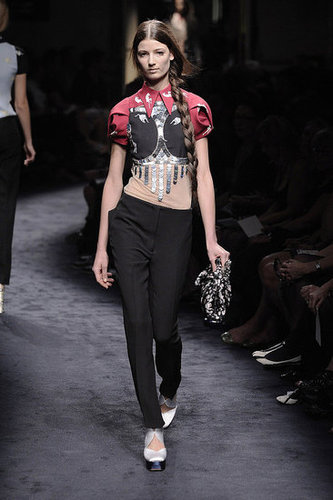 Miuccia Prada Interprets "Innocence" with Cat and Bird Prints for Miu Miu Spring 2010 Miuccia Prada Interprets "Innocence" with Cat and Bird Prints for Miu Miu Spring 2010