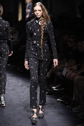 Miuccia Prada Interprets "Innocence" with Cat and Bird Prints for Miu Miu Spring 2010 Miuccia Prada Interprets "Innocence" with Cat and Bird Prints for Miu Miu Spring 2010