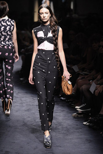 Miuccia Prada Interprets "Innocence" with Cat and Bird Prints for Miu Miu Spring 2010 Miuccia Prada Interprets "Innocence" with Cat and Bird Prints for Miu Miu Spring 2010