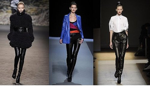 Fall 2009 Paris Trend Report: Leather Trousers