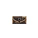 $1,050 LEONI clutch in bronze color metallic pony skin and antique gold color ostrich skin. 