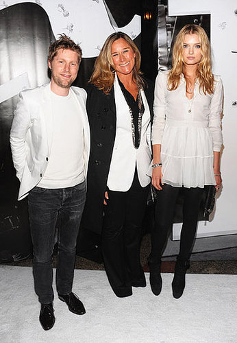 Christopher Bailey, Angela Ahrendts and Lily Donaldson Christopher Bailey, Angela Ahrendts and Lily Donaldson
