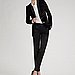 A sleek, masculine tuxedo jacket. 