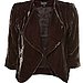 A casual three-quarter sleeve jacket. 