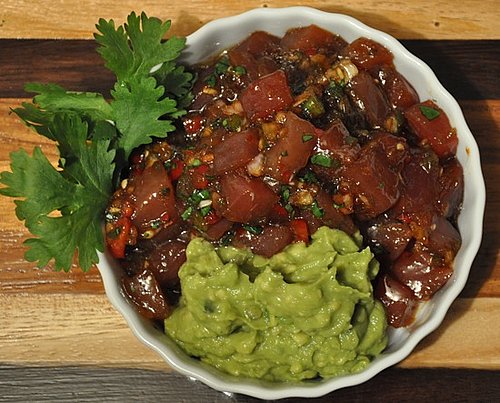 Spicy Tuna Poke With Guacamole