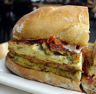 Recipe For 'Wichcraft's Onion Frittata Sandwich With Roasted Tomato and Cheddar