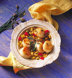 Scallop Corn Salad Recipe
