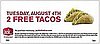 Two Free Tacos From Jack in the Box
