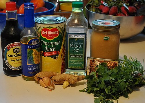 Steak & Pineapple Salad With Ginger Dressing Steak & Pineapple Salad With Ginger Dressing