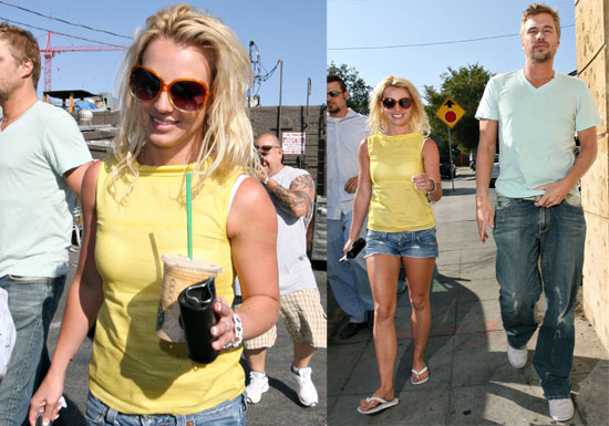 Photos of Britney Spears and Jason Trawick at Starbucks