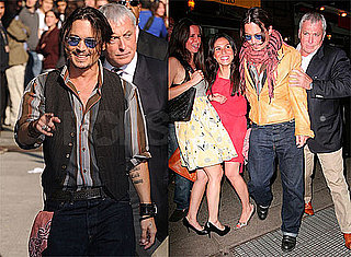 Photos and Video of Johnny Depp on The Late Show With David Letterman