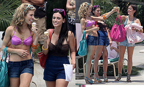 Bikini Photos of AnnaLynne McCord, Jessica Stroup, and Jessica Lowndes on the Set of 90210 in LA