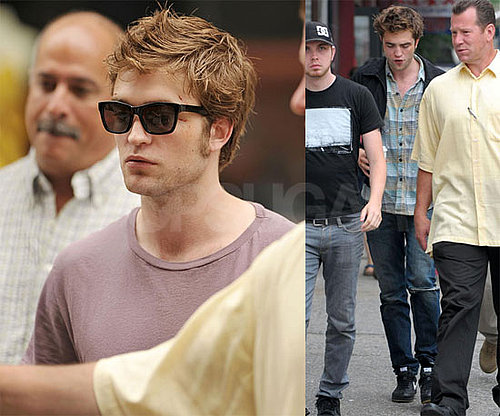 Photos of Robert Pattinson, Emilie de Ravin, Chris Cooper on the Set of Remember Me in NYC