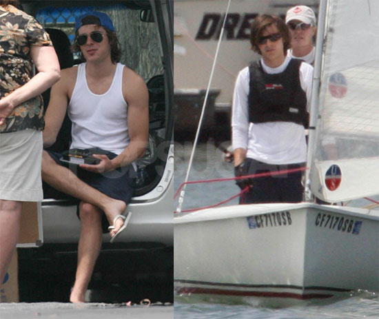 Photos of Zac Efron on a Boat 