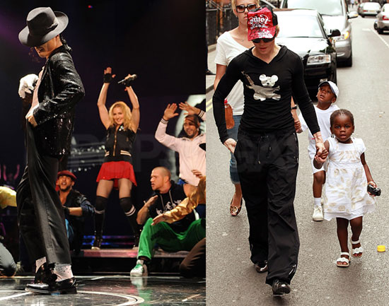 Photos of Madonna Paying Tribute to MJ