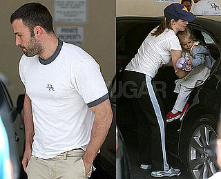 Photos of Jennifer Garner and Ben Affleck Bringing Violet Affleck to School in LA