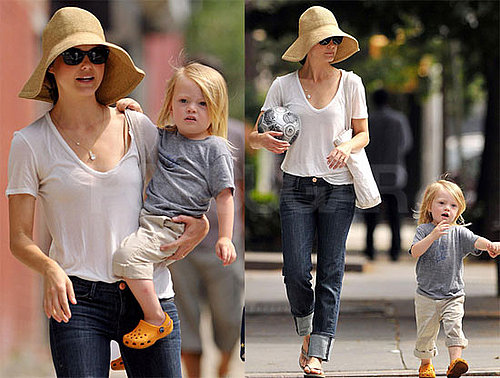 Photos of Keri Russell with Her Adorable Son River Heading to a Park in Brooklyn