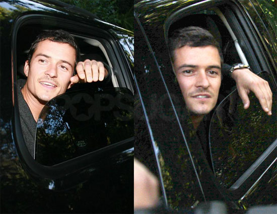Photos of Orlando Bloom in His Car