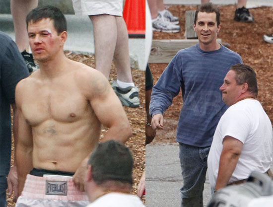 Photos of Mark Wahlberg and Christian Bale on the Set 