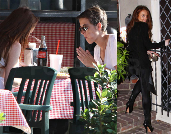 Photos of Lindsay Lohan and Samantha at Lunch