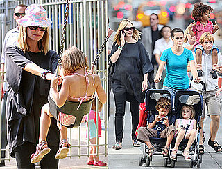 Photos of Heidi Klum, Johan Samuel, Henry Samuel, Leni Klum in NYC