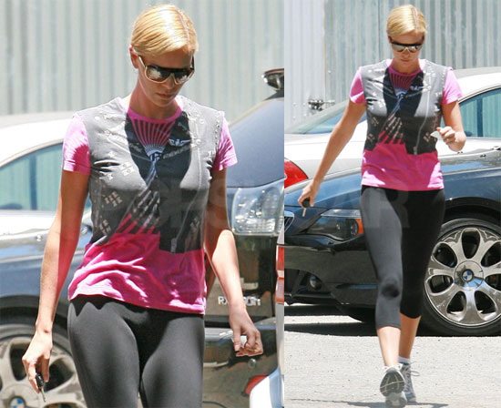 Photos of Charlize Theron Leaving the Gym 