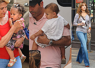 Photos of Jennifer Lopez With Twins Max and Emme on the NYC Set of The Back-Up Plan