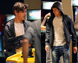 Photos of Zac Efron Playing Games and Seeing Bruno in Vancouver