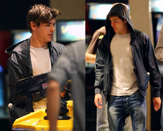 Photos of Zac Efron at the Arcade